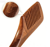 Peigne à queue pointue en bois vintage de haute qualité avec long manche, peigne à teindre, brosse à cheveux en bois, bois de santal naturel doré