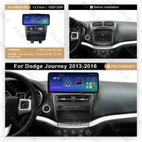 Aijia Populaire Écran de contrôle central de voiture 12,3 pouces avec navigation Android, Android Auto sans fil et CarPlay pour DODGE JOURNEY 2013-2016