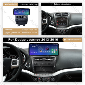 Aijia Popolare Schermo di Controllo Centrale per Auto da 12,3 Pollici con Navigazione Android, Android Auto Wireless e Carplay per DODGE JOURNEY 2013-2016 - Product Image 4