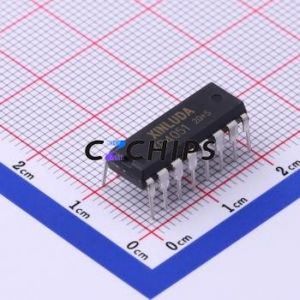 ชิปวงจรรวม DIP-16 XD4051ใหม่ดั้งเดิมสวิตช์สัญญาณชิปตัวแปลงสัญญาณมัลติเพล็กเซอร์ - Product Image 1