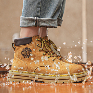Stivali Alti <span class=keywords><strong>da</strong></span> <span class=keywords><strong>Uomo</strong></span> Stile Desert Boot Taglie Forti Impermeabili Comodi e Antiscivolo per Tempo Libero e Alpinismo - Product Image 4