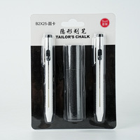 Accessoire de couture en gros : 2 stylos à craie de tailleur effaçables à décoloration naturelle et 20 recharges de stylo marqueur pour tissu et stylo de traçage
