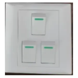 Electrical switch for Vietnam and Cambodia wall Switch Socket 3 gang 2 way electrical wall switch socket