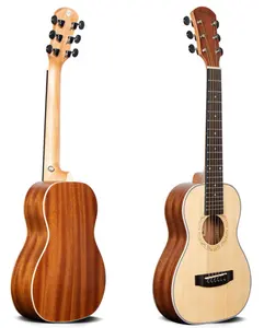 Tuyệt Vời Deviser Mini Travel Guitar L-30-50 Hot-Đánh Giá 30 Inch Guitar Phổ Biến Trong Thế Giới Dây Nhạc Cụ Cho Bán Buôn OEM