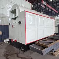 Boiler Industri DZH Horizontal Tiga Jalur Api-Air untuk Pembakaran Batubara, Biomassa, Serpihan Kayu, Sekam Padi