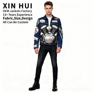 Blouson Bomber Homme Designer 2026 ODM Factory, Impression Numérique 3D Personnalisée, Hiver, Poids Lourd, Imperméable, Écologique, Fermeture Éclair - Product Image 3