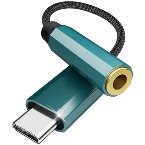 USB tip C özelleştirmek için 3.5mm kadın kulaklık jak adaptörü, USB C Aux ses Dongle kablo kordonu iPhone 15 ile uyumlu