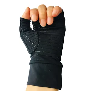 Fabrika doğrudan satış bakır fiber sıkıştırma anti-artrit eldiven ağrı rahatlatmak evrensel iş eldivenleri bisiklet spor eldiven