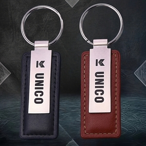 Quà tặng khuyến mãi Keychain biểu tượng tùy chỉnh khóa chủ Key kim loại PU da Keychain Quà Tặng tùy chỉnh móc chìa khóa - Product Image 1