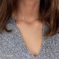 Collier Initial Collier Coeur et 26 Lettres en Acier Inoxydable Plaqué Or 18K Collier Initial de Luxe Cadeau Saint Valentin