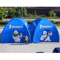 Tente gonflable géante de noël, personnalisée, pour publicité de fête de Camping