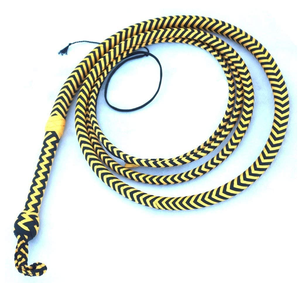 2025 Maßgefertigtes Robustes Pferde-Halsband <span class=keywords><strong>Piaffe</strong></span> Rot-Schwarz 16-Fach Geflochten Langes Umweltfreundliches Nylon-Paracord Tiermuster Bullenpeitsche - Product Image 2