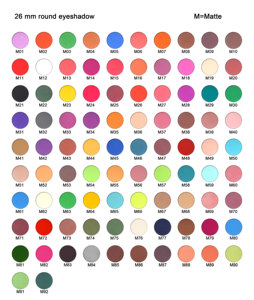 <span class=keywords><strong>Palette</strong></span> di <span class=keywords><strong>ombretti</strong></span> personalizzati confezione private label matte eyeshadow <span class=keywords><strong>palette</strong></span> shadow single eyeshadow 26mm - Product Image 2