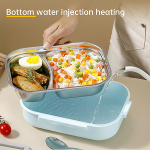 Lekfre Xách Tay Thực Phẩm Container <span class=keywords><strong>Bento</strong></span> Hộp Ngăn Thiết Kế Máy Rửa Chén An Toàn 304 Thép Không Gỉ Hộp Ăn Trưa Với Nắp Và Dao Kéo - Product Image 3