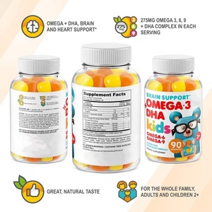Suplemento sanitario de etiqueta privada Gomitas de vitamina Gomitas de aceite de pescado con DHA y EPA para adultos y niños - Product Image 6