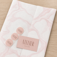 Papier de soie imprimé sur mesure, papier de soie rose de luxe pour emballage cadeau, faible MOQ pour les boutiques de vêtements, chaussures, emballage cadeau