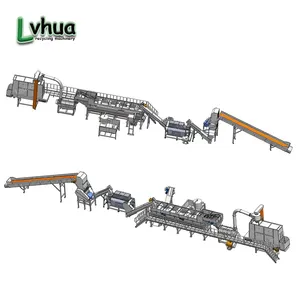 Lvhua Film/feuille ligne de Production de lavage recyclé déchets PE PP Film de ferraille pour lavage machine de recyclage recyclage plastique prix