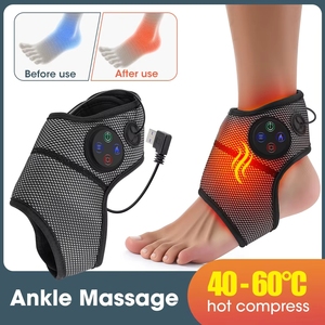 Slimme verwarmings- en vibratie-airpressure enkelwrap massagegordel compressie voetmassager met warmte - Product Image 2
