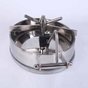 Tapa de Alcantarilla de Acero Inoxidable de Apertura Interior, Material 304/316L, Tapa de Alcantarilla Ovalada Sanitaria de Empuje - Product Image 3