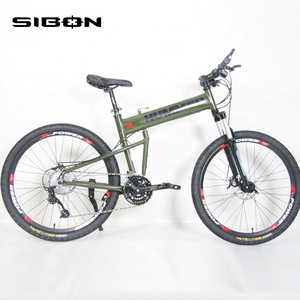 Xcfruban — cadre de vélo pliant de 26 pouces couleur verte, freins à disque, 21 vitesses fabriqué en chine, B0240116 - Product Image 6