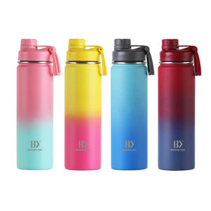 Acampar al aire libre 32oz Gimnasio Taza de agua Deportes portátiles Boca ancha Vacío Botella de agua potable de acero inoxidable - Product Image 5