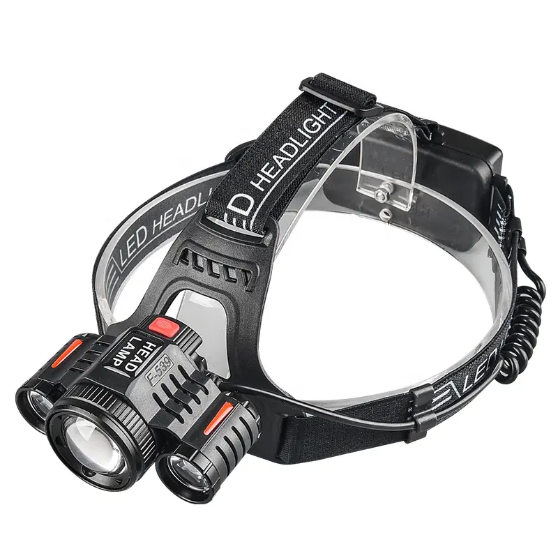 Led Light Headlamp Brightest LED Work Headlight 18650 USB Rechargeable IPX5 Waterproof Headlamp With Zoomable Light Head Lights For Camping Hiking