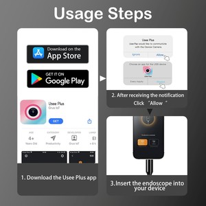Su geçirmez HD Endoskop Kamera USB-C Lightning Arayüzü 1m 3m 5m 3 Başlıklı Muayene Endoskopu Aksesuarları - Product Image 5
