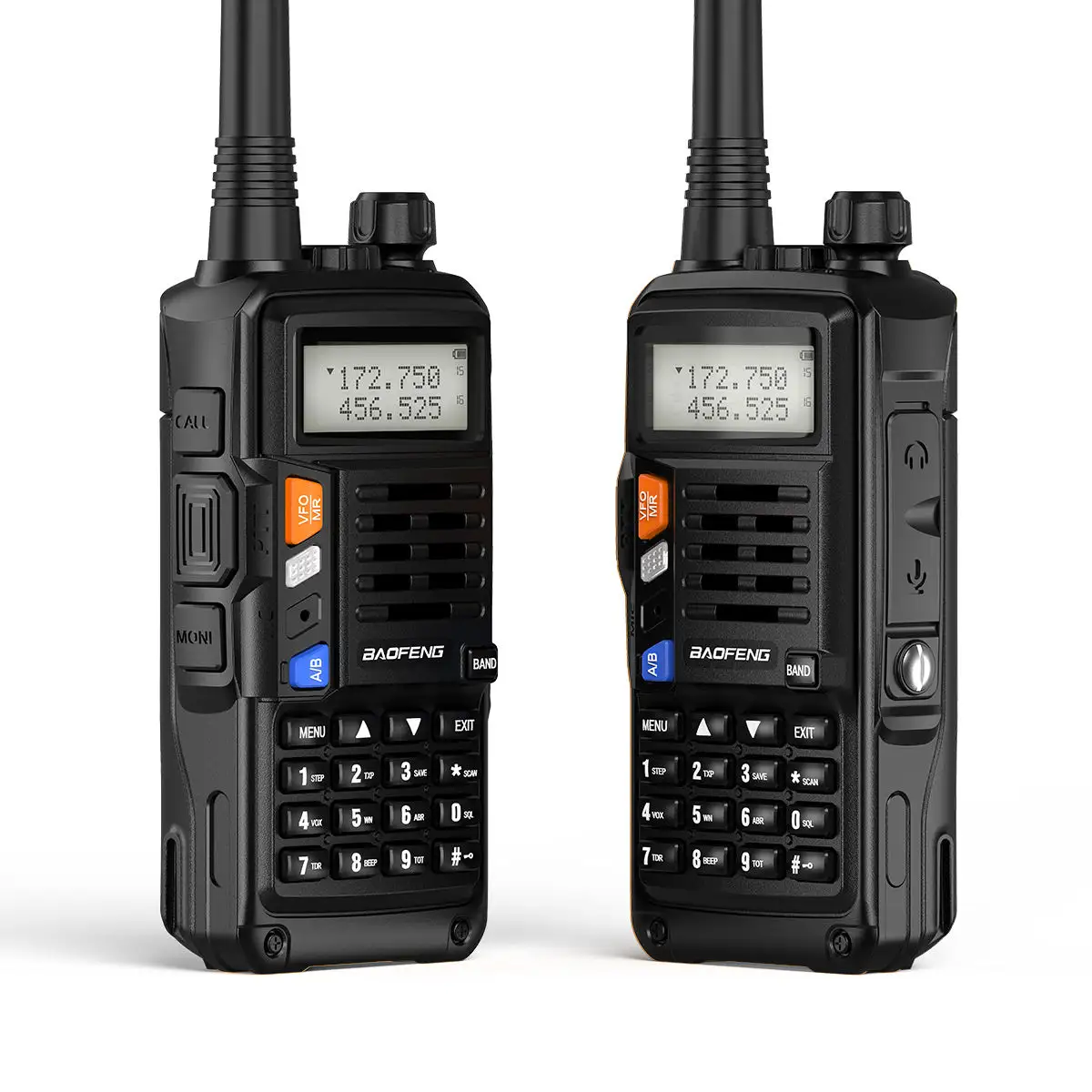 Baofeng UV-S9 플러스 듀얼 밴드 5 와트 송수신기 휴대용 워키토키 2 웨이 라디오 장거리 UHF VHF 와키 타키