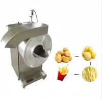 Elektrische commerciële industriële cassavechips & friet snijmachine met hoog rendement motor, 304 roestvrij staal
