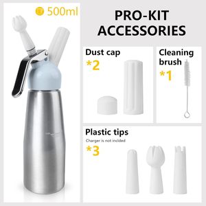 Customized Logo Durable Aluminum Whipped Cream Dispenser Reusable Cream Whipper Kitchen <b>Tool</b> - Product Image 3