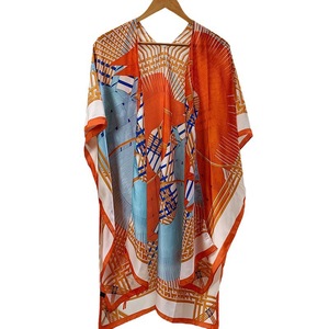 Pañuelo de Seda con Estampado Digital Elegante para Primavera y Verano, Hijab de Algodón con Estampado de Cadena, Toalla de Playa, Chal Protector Solar - Product Image 5