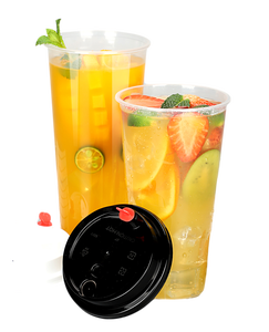 Ly nhựa dùng một lần trong suốt 12oz 16oz 24oz 32oz có nắp, dùng cho sinh tố và trà sữa mang đi, chất liệu PP, đường kính 90mm - Product Image 4
