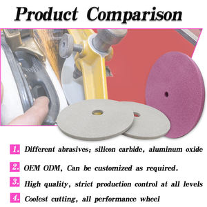 180*9.5*12.7มม80กรวดโครเมี่ยมคอรันดัมทับทิมล้อลับคมเซรามิคแผ่นขัดสำหรับสเก็ต - Product Image 5