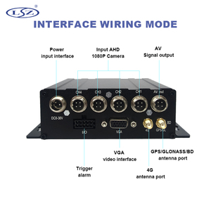 Máy quay Video 4CH mdvr 1080p với GPS 4G giám sát thời gian thực từ xa cho xe buýt xe tải quản lý Hạm Đội - Product Image 2