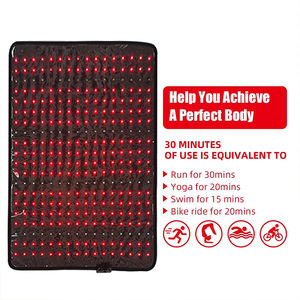 Fitkang OEM Maßgefertigte Körpertherapie Schmerzlinderungsmatte Rote Nahinfrarot-LED-Lichttherapie Massageprodukte für den Heimgebrauch - Product Image 1