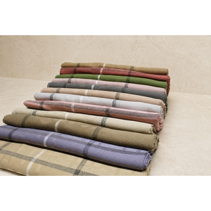 Pañuelo Cuadrado Wafa 140x140 cm, Liso Teñido, Diseño Jacquard con Marco, Poliéster y Algodón Premium, Suave al Tacto, Ligero y Transpirable - Product Image 3