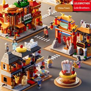 Juguete de Construcción de Ciudades en Miniatura, con Diseño de Calle, de Plástico, para Niños y Niñas, Regalo Creativo con Temática de Transporte - Product Image 1