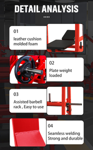<span class=keywords><strong>Presse</strong></span> à jambes verticale en acier à usage commercial, à charge libre, pour exercices couchés et <span class=keywords><strong>musculation</strong></span> - Product Image 5
