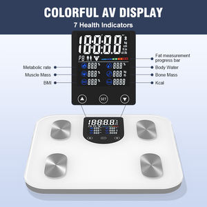 निर्यात हॉट बिक्री बीएमआई बॉडी वजन स्मार्ट बॉडी फैट स्केल मांसपेशियों ब्लूटूथ डिजिटल बाथरूम वजन - Product Image 2