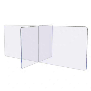Panneau de séparation de bureau en acrylique coulé transparent PMMA, résistant aux éclaboussures, pour présentoir, vente en gros - Product Image 6