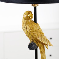 Lampe oiseau doré en fer en forme de tambour, 1 pièce, éclairage de table, décoration d'intérieur, nouveau design