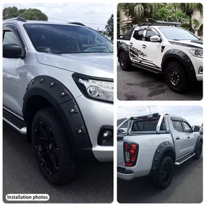Accessoires de voiture universels flexibles de marque KQD, ABS 4x4, garde-boue en plastique noir, Nissan Navara Np300 2015-2021 - Product Image 6