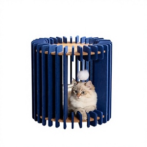 Premium Polyester Felt Cat Cave – Scratch Resistant Foldable Enclosed Cat <b>Bed</b> for Kittens & Large Cats - Product Image 3
