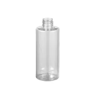 Schlussverkauf flache Rundschulter Haustier 210 ml Haustierpumpe Lieferant Kunststoff Plastikflasche für Wasser