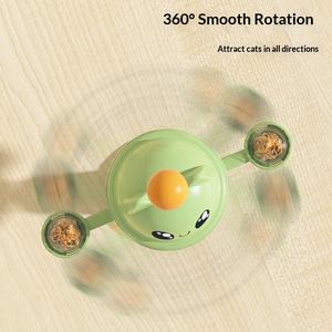 Jouet interactif durable pour chat, petit et amusant, avec distributeur de friandises pop-up et roue tournante, en matériau TPR, sans danger pour les chats - Product Image 4