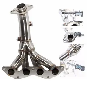 STAINLESS STEEL HEADER FITS 01-05 HONDA CIVIC DX LX D17 1.7 EM2/ES1 SOHC