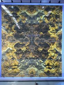Panneau mural rétro-éclairé, décoration d'hôtel de luxe, peinture naturelle en onyx, feuille de <span class=keywords><strong>marbre</strong></span>, côté onyx - Product Image 5