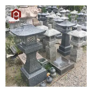 Rokkaku Yukimi Granite Chinese Garden Stone Lantern