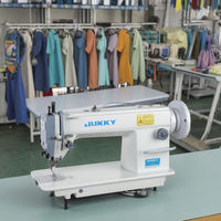 JUKKY 0302 Machine à coudre à point noué à grande vitesse Machine de style à lit plat Machine à coudre industrielle pour cuir matériel lourd