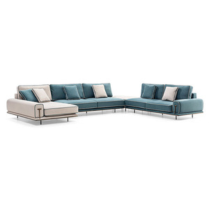 Living Room <strong>Sofas</strong> Furniture Modern Fabric Leisure <strong>Sofa</strong> Set Furniture Luxury Villa <strong>Sofas</strong> - Product Image 3